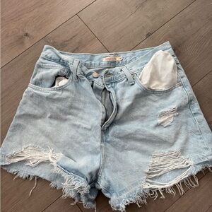Women's Distressed Denim Shorts
